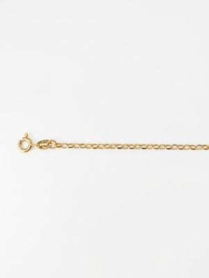 Allied Gold Semi Hollow Diamond-Cut Oval Belcher 9ct 1.75mm Yellow Gold 20" Chain HOBD-175-9Y-20
