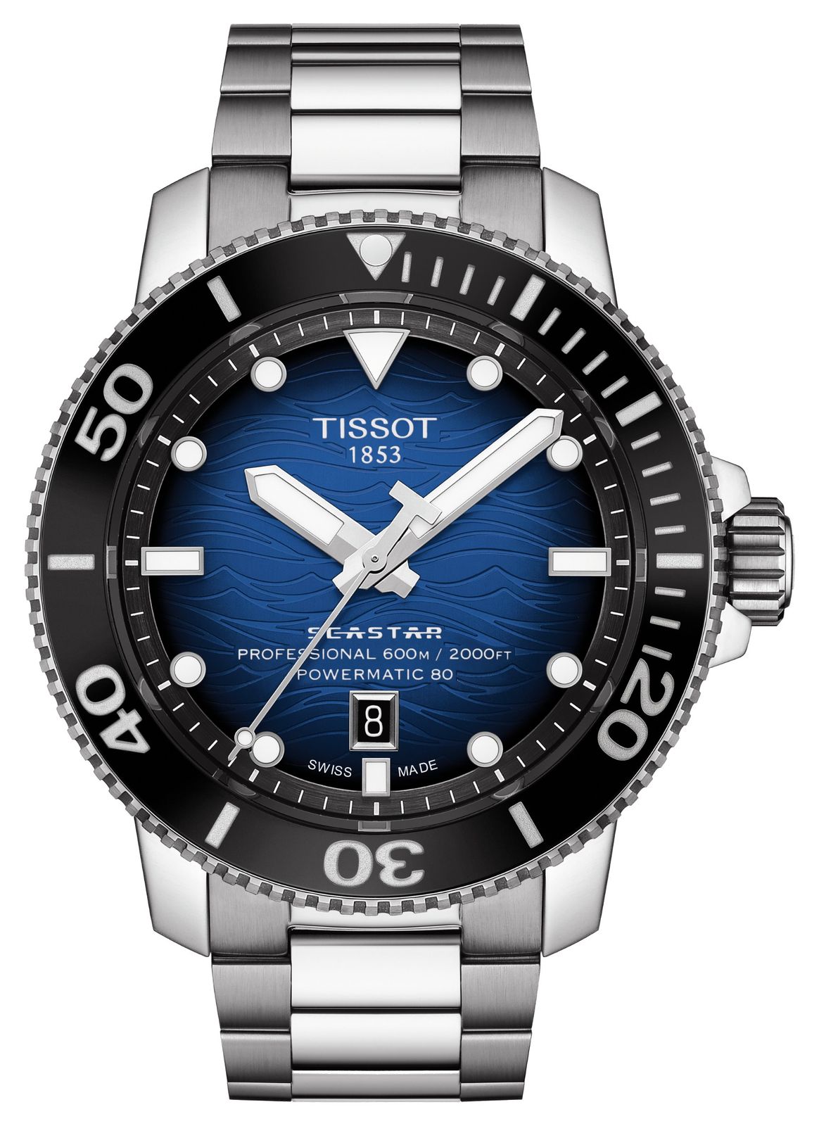 Tissot Seastar 2000 Pro | Powermatic 80 | Cadran bleu | montre