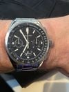 Customer picture of Bulova Lunar Pilot Chronograph (43.5mm) Black Dial / Stainless Steel Bracelet + Black Leather Strap Set 96K111