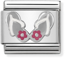 Nomination Classic Flip-Flops Sterling Silver & Steel Enamel Charm 330202/30