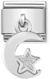 Nomination Classic Moon Sterling Silver & Steel Enamel Charm 331805/05