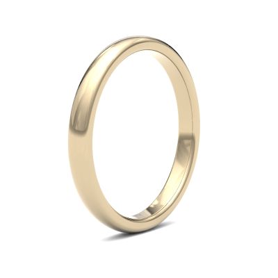 James Moore Wedding Ring | 18ct 黄金 | 2.5毫米 | 重 | 高级庭院尺寸 | ag_2.5lhp-18y AG_2.5LHP-18Y