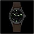 Damasko DF10 Three-Hand Manufacture (39mm) Old Radium Black Dial / 'Vintage' Brown Leather Strap Watch DF10 RADIUM - 別ビュー 5