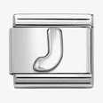 Nomination Classic Letter J Oxidised Charm 330113/10