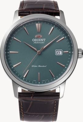 Orient European Exclusive Automatic (41.6mm) Green Dial / Dark Brown Leather Strap RA-AC0F13E30B