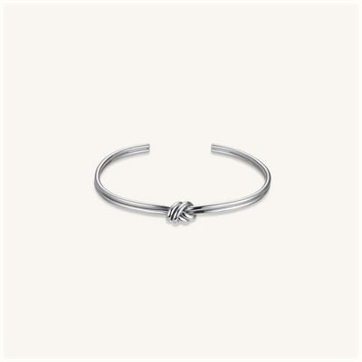 Rosefield Jewellery Браслет-манжета с узлом из серебра и нержавеющей стали JBSKS-J1062