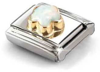 Nomination Classic White Opal Flower Charm 030522/07 - 备用视图 2