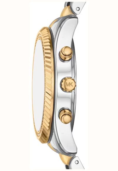 Michael Kors Michael Kors Lexington Women's White Dial Chronograph Two Tone Bracelet Watch MK7674 - alternate view 2