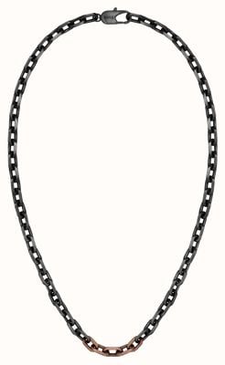 BOSS Jewellery Kane Necklace Black Stainless Steel 1580536