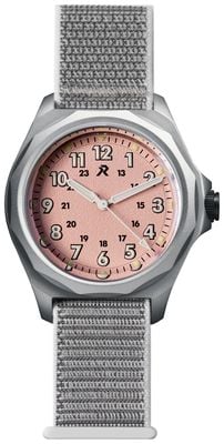 RZE アーバニスト ソーラー (36mm) バブルガムピンク文字盤 / グレーGPエラスティックストラップ URB-36-BG