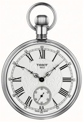 Tissot Lepine mechaniczny zegarek kieszonkowy ze stali nierdzewnej T8614059903300