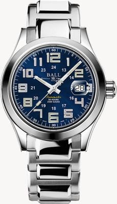Ball Watch Company Ingenieur m Pionier | 40mm | limitierte Auflage | blaues Zifferblatt | Edelstahlarmband | Regenbogenröhren NM9032C-S2C-BE2