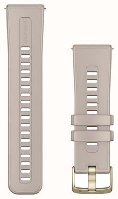 Garmin クイックリリースストラップ（24mm）フレンチグレーシリコン／ゴールド金具 - ストラップのみ 010-13907-04