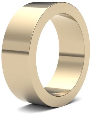 James Moore Wedding Ring  | 9ct Yellow Gold | 7mm | Heavy | Size Flat | AG_7GHF-9Y AG_7GHF-9Y