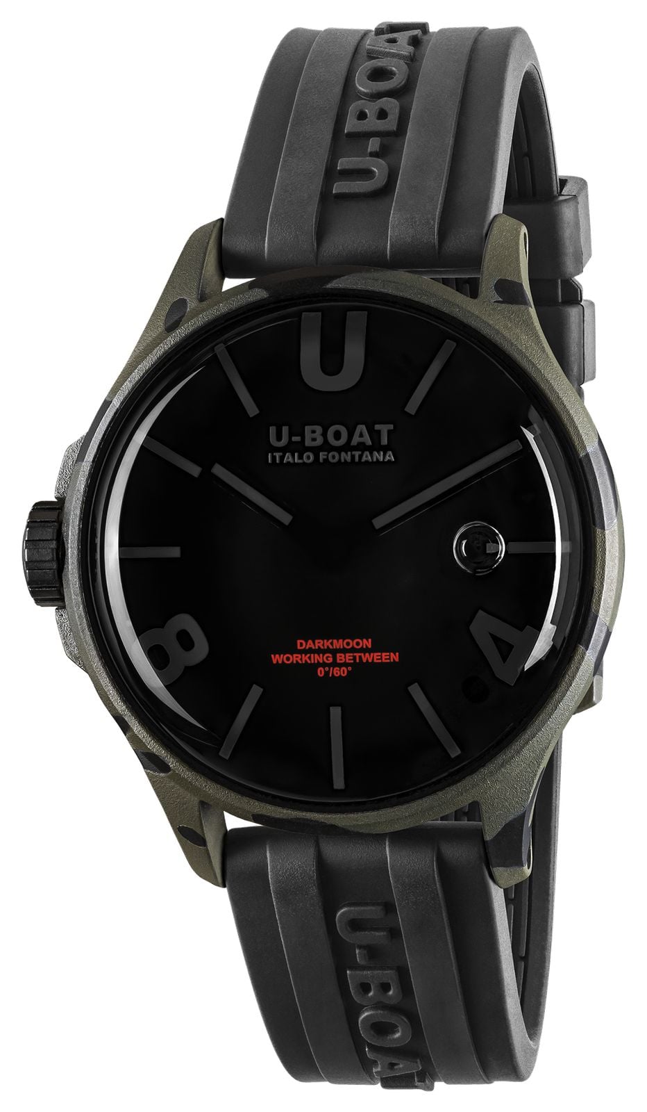 UBoat Darkmoon Camouflage PVD 40mm Black Curve Dial  Watch