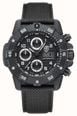 Luminox Master Carbon SEAL Auto Chrono 3880 Series (45mm) Black Dial / Black Technical Matrix Leather Strap Watch XS.3881