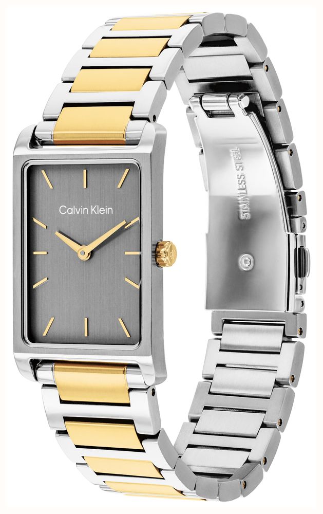 Calvin Klein Dapper Quartz (19x40mm) Grey Dial / Two-Tone Stainless Steel Bracelet 25200591 - vista alternativa 3
