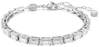 Swarovski Matrix Tennis Bracelet Baguette-Cut White Rhodium-Plated 5707200
