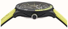 Aston Martin Aramco Formula One™ Team PIT W Quartz Multifunction (46mm) Black Dial / Yellow Silicone Strap MTFP1F502 - alternative Ansicht 3