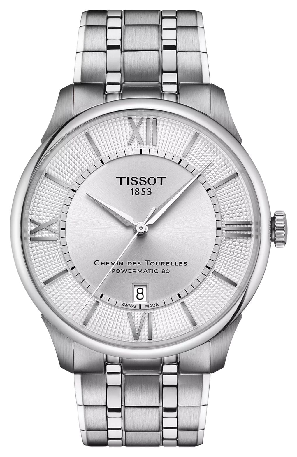 Tissot Chemin des tourelles (42 mm) cadran argentÃ© soleill montre