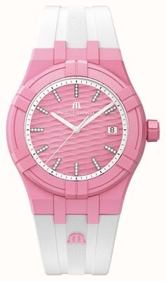 Maurice Lacroix Aikon Quarz #tide Upcycled-Kunststoff (40mm) rosa / weiß AI2008-EEEE1-3A0-0