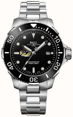 Ball Watch Company Cronometro Engineer Hydrocarbon DeepQuest Protector (42 mm) con quadrante nero e bracciale in titanio e acciaio. DM3002A-S9C-BK