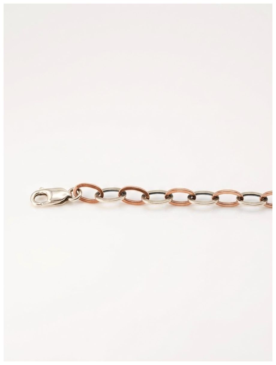 James Moore & Co 9k White & Rose Gold Hand Made Bracelet Jewellery