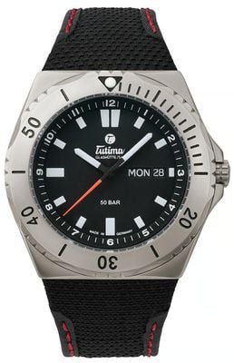 Tutima Glashütte M2 Seven Seas Automatic (44mm) Velvet-Black Dial / Black Kevlar Strap 6151-01