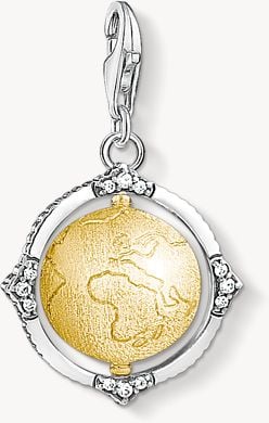 Thomas Sabo Mens Charm Pendant Vintage Globe 1711-849-39