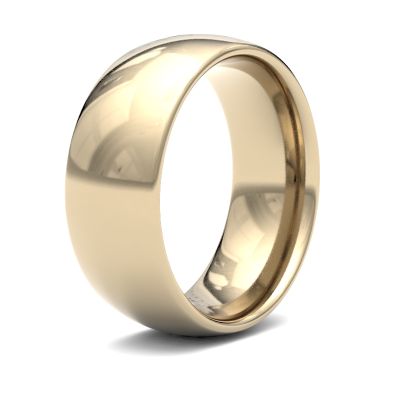James Moore Wedding Rings | 9ct Yellow Gold | 8mm | Medium | Traditional Court | AG_8LMC-9Y