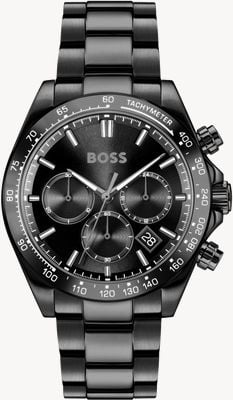 BOSS HERO 2.0 Chronograph (44mm) Black Dial / Black PVD Stainless Steel Bracelet 1514271