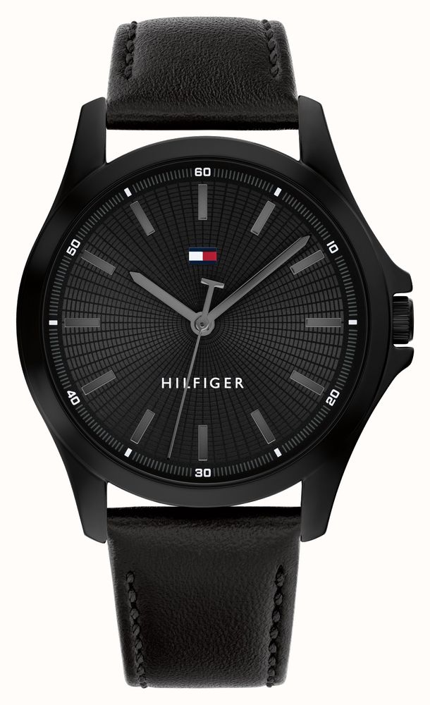 Tommy Hilfiger Bruce (43 Mm) Mostrador Preto Texturizado
