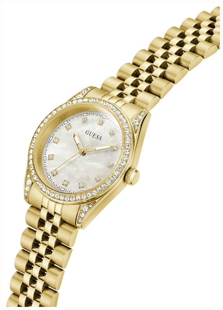 Guess Ladies Jada White Mother of Pearl Dial Gold-Tone Stainless Steel Bracelet GW1099L2 - alternative Ansicht 3