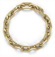 Olivia Burton Honeycomb Geo Gold Plated Chain Link Bracelet 24100611