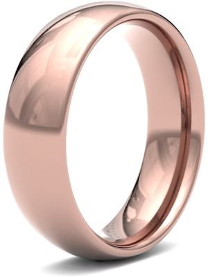 James Moore Wedding Rings | 9ct Rose Gold | 6mm | Medium | Traditional Court | AG_6LMC-9R