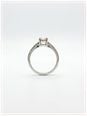 0.49ct Pear Natural Diamond 18ct White Gold Solitaire Ring FCD00402 - 备用视图 3
