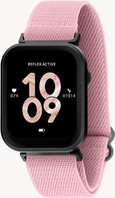 Reflex Active Serie 37 smart calling horloge (37mm) roze nylon band RA37-2200