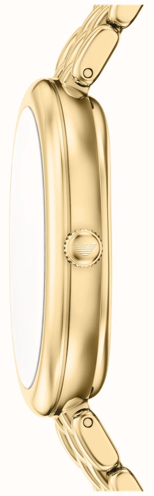 Emporio Armani Two-Hand Quartz (34mm) Brown Dial / Gold PVD Stainless Steel Bracelet AR11843 - vista alternativa 2