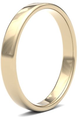 James Moore Wedding Rings | 18ct Yellow Gold | 2.5mm | Light | Soft Court | AG_2.5LLS-18Y