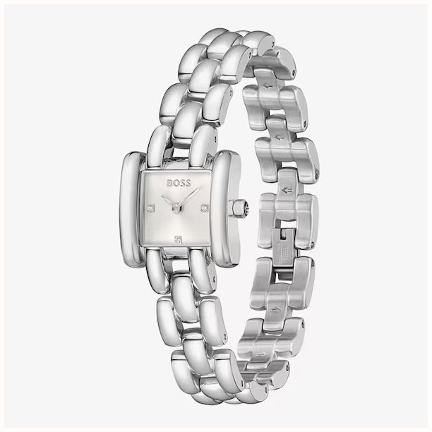 BOSS Violet Stainless Steel 21mm Silver Ladies BOSS Watch 1502873 - vista alternativa 2