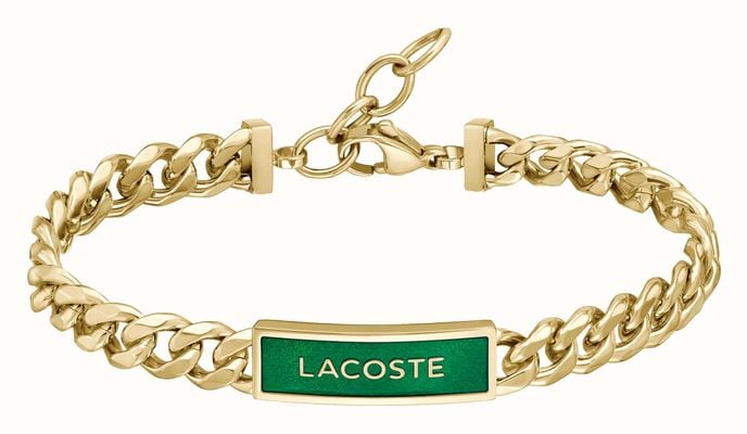 Lacoste FENCE Gold Tone Pendant Bracelet 2040323