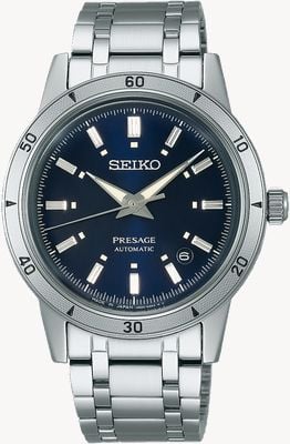 Seiko Presage stijl jaren 60 ‘elegant en toch stoer’ in marineblauw SRPL07J1