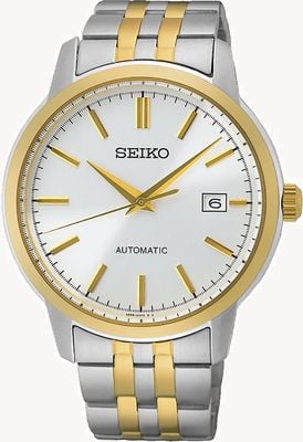 Seiko Automatische Herrenuhr mit zweifarbigem Armband SRPH92K1