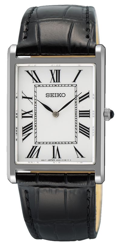Seiko Robe classique (27,2 mm) cadran blanc / bracelet en montre