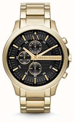 Armani Exchange Men's Chronograph (42mm) Black Dial / Gold-Tone