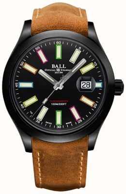 Ball Watch Company Edição limitada do cronômetro automático de titânio de 43 mm do engenheiro ii rainbow cosc NM2028C-L28CJ-BK