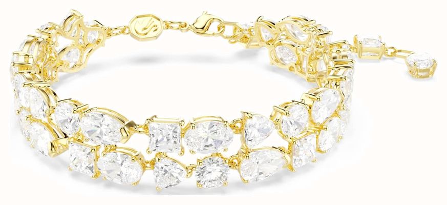Swarovski Mesmera Bracelet Mixed Cuts, White, Gold-Tone Plated 5743827