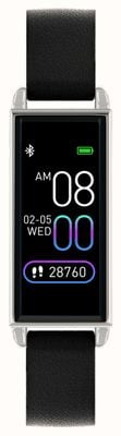 Reflex Active Smartwatch multifuncional Série 02 (18 mm) com mostrador digital / couro sintético preto RA02-2007