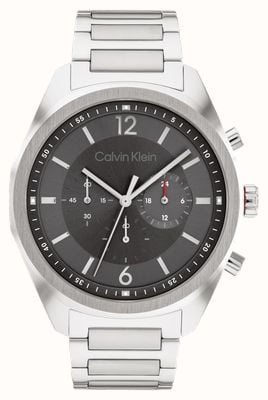 Calvin Klein Fuerza de los hombres | esfera cronógrafo gris | pulsera de acero inoxidable 25200264