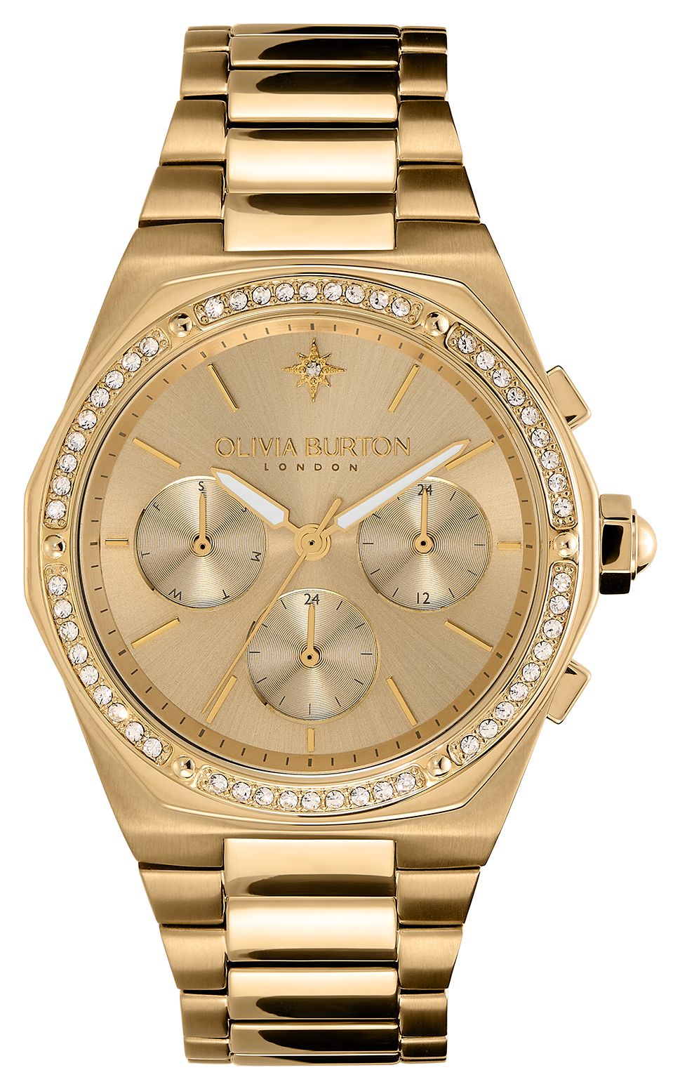 Olivia Burton multifonction Hexa avec cadran dorÃ© et montre